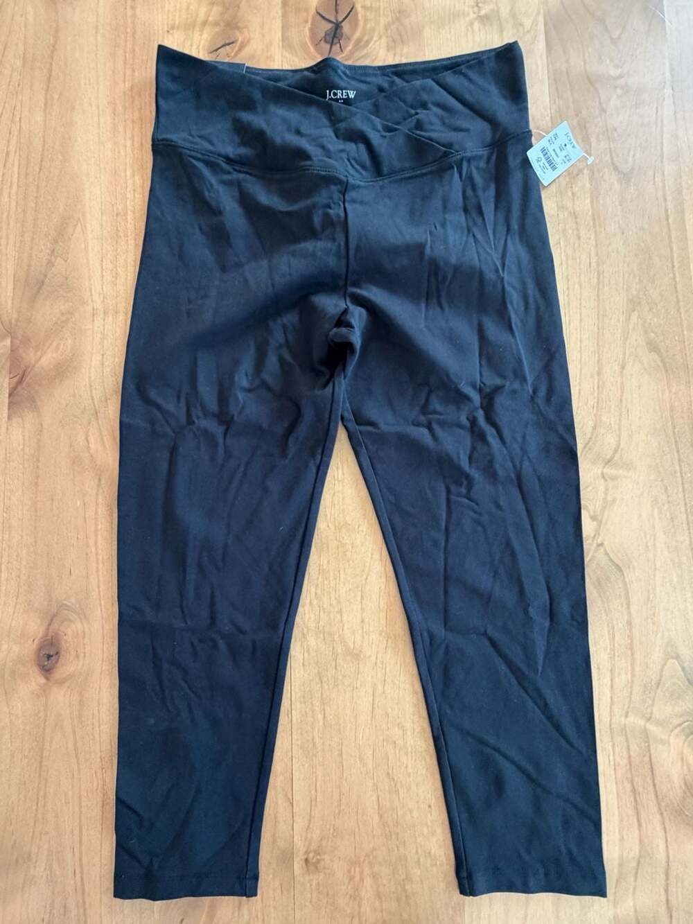 J.Crew Cropped Crossover Legging Black Size L